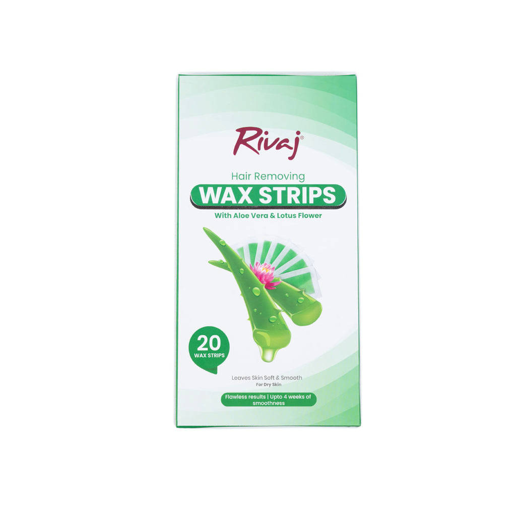 Hair Removing Body Wax Strips (Aloe Vera & Lotus Flower) Rivaj