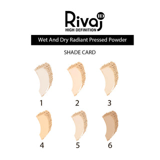 Wet and Dry Radiant Pressed Powder - RIVAJ HD