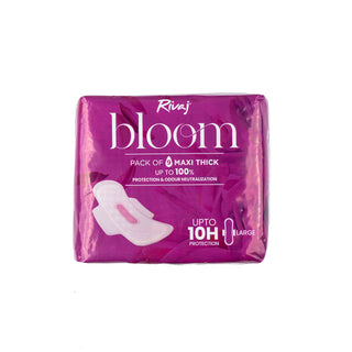 Maxi Thick Bloom Sanitary Pads  9 PCS - Large