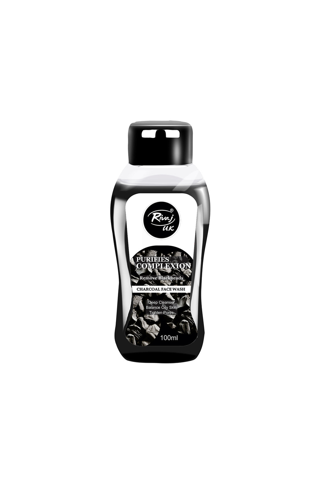 Gel Face Wash (Charcoal) Rivaj