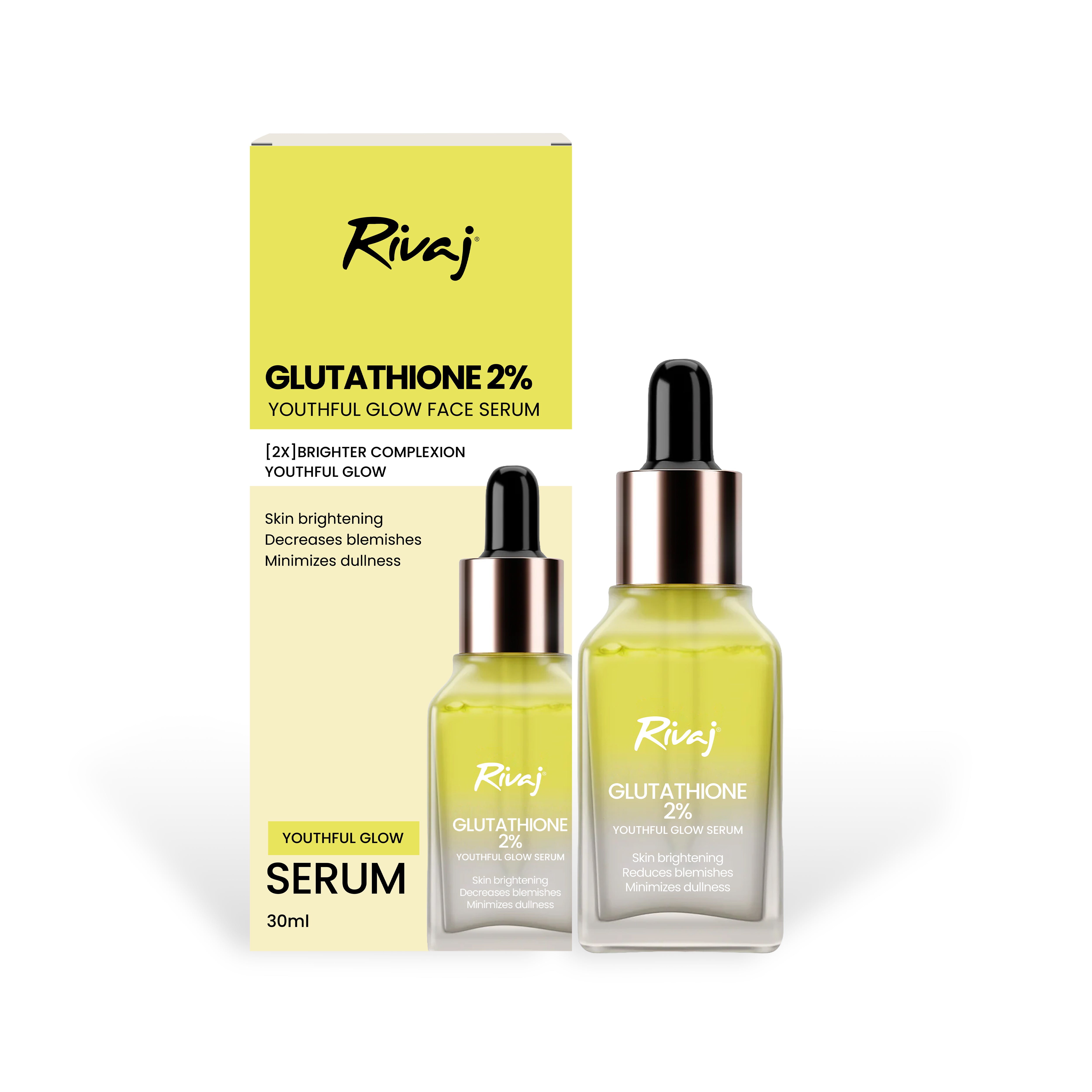 Glutathione Youthful Face Serum 30ml Rivaj Glutathione Youthful Face Serum 30ml Rivaj